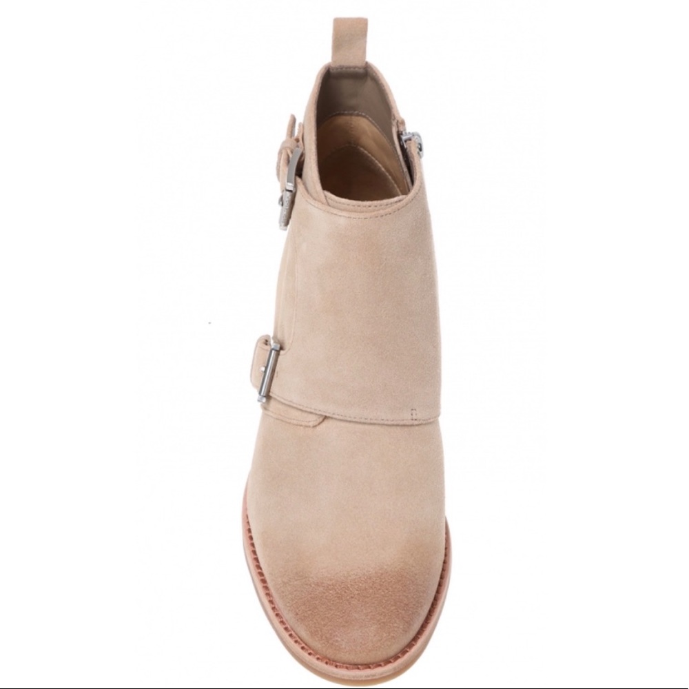 Michael Kors Adams Suede Monk Strap Ankle Boots - Picture 4 of 11